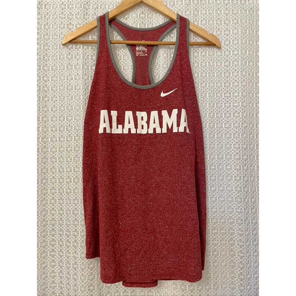 Nike - University of Alabama - Women's Heather Red Athletic Cut Tee Tank - XL